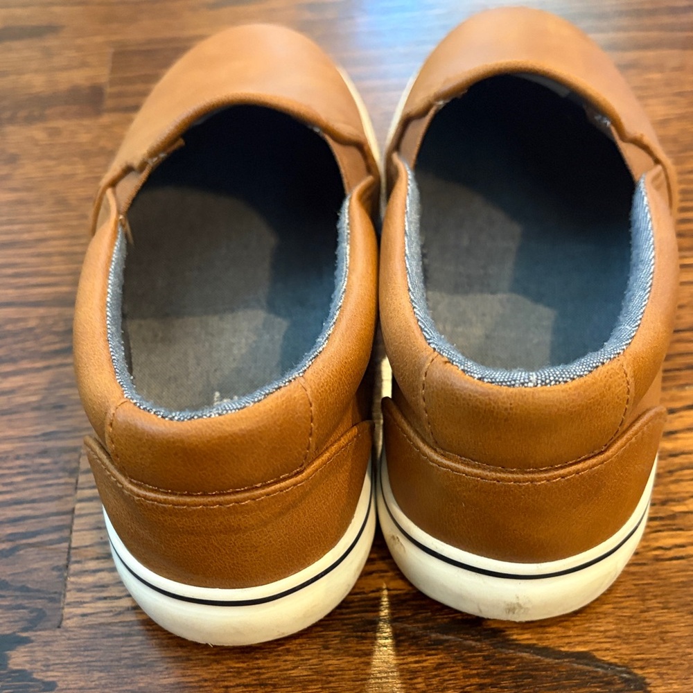Cat & Jack Brown Slip-On Kids Dress Shoes - Picture 3 of 4